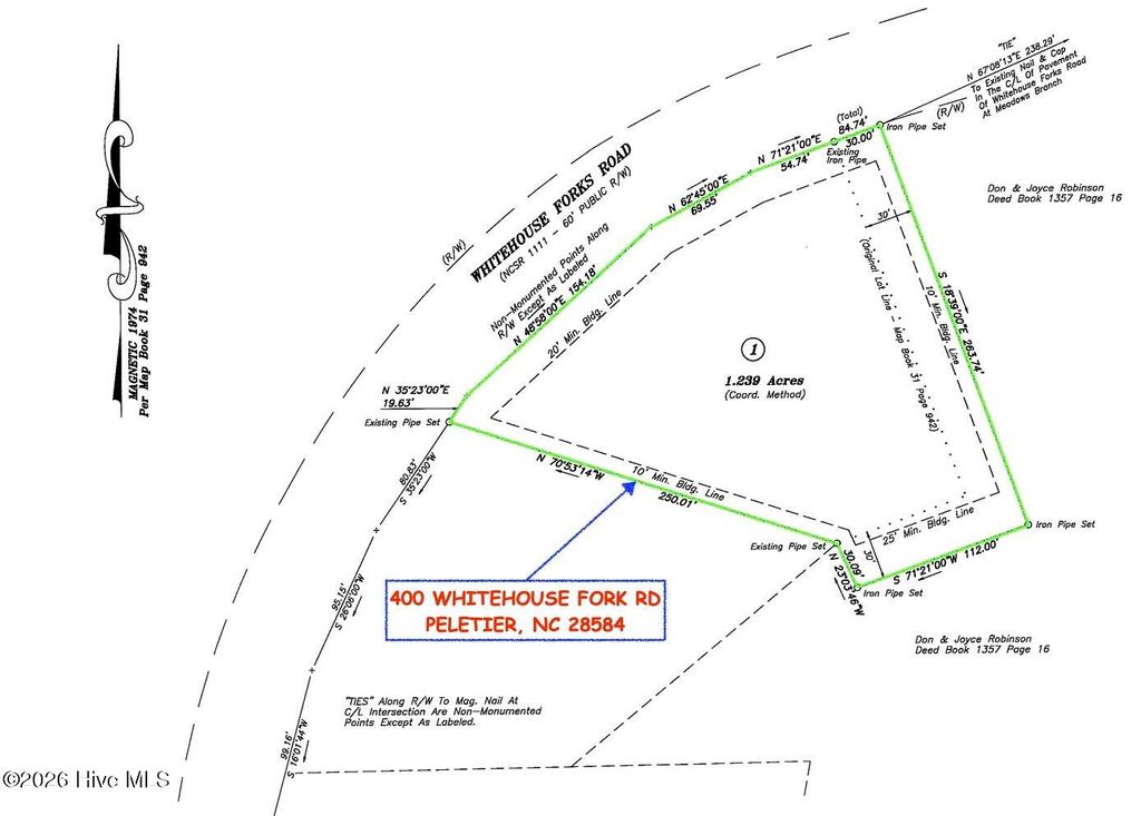 Photo of 400 Whitehouse Fork Road, Peletier, NC 28584 (MLS # 100548809)