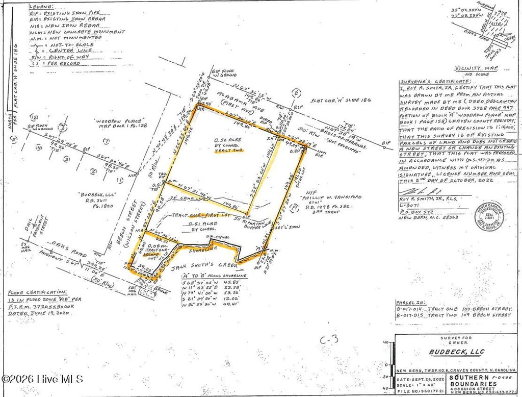 Photo of 109 Beech Street, New Bern, NC 28560 (MLS # 100604250)