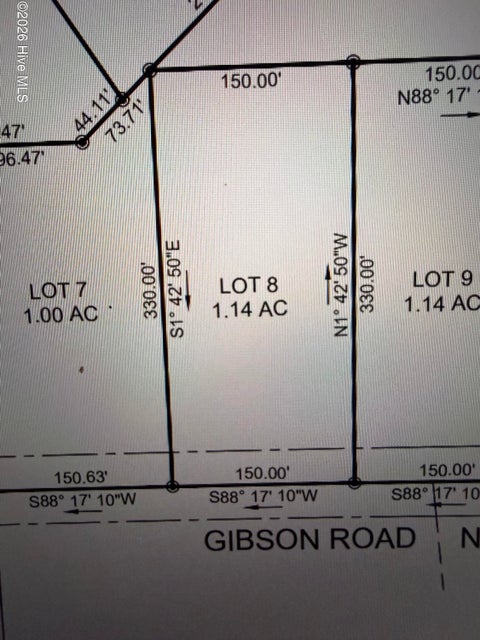 Vacant Land For Sale - LOT 8 TBD Gibson Road<br/> Laurinburg, NC 28352