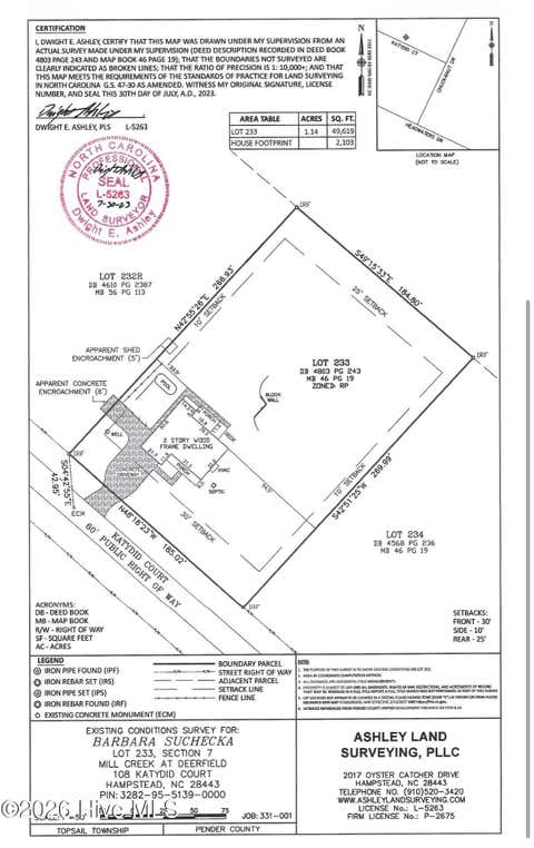 Tiny photo for 108 Katydid Court, Hampstead, NC 28443 (MLS # 100587201)
