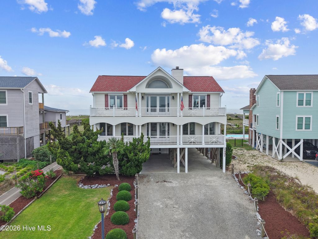 Photo of 1307 Ocean Boulevard W, Holden Beach, NC 28462 (MLS # 100582989)