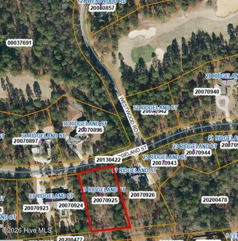 Vacant Land For Sale - 29 Ridgeland Street<br/> Moore County, Pinehurst, NC 28374