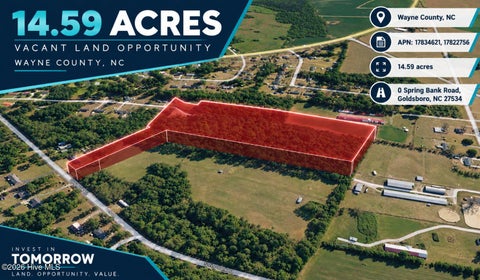 Vacant Land For Sale - Spring Bank Road<br/> Goldsboro, NC 27534