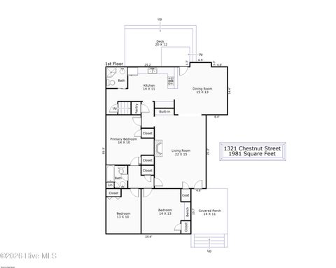 Tiny photo for 1321 Chestnut Street, Wilmington, NC 28401 (MLS # 100565341)