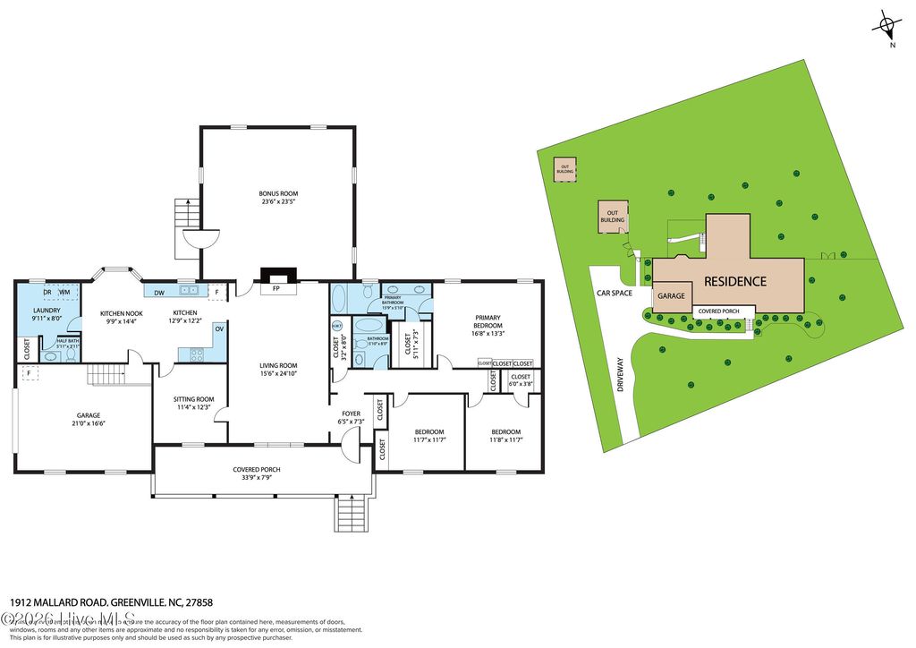 Photo of 1912 Mallard Road, Greenville, NC 27858 (MLS # 100566001)