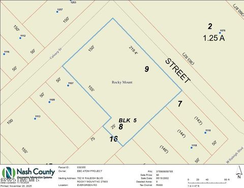 Vacant Land For Sale - Evergreen Road<br/> Rocky Mount, NC 27803