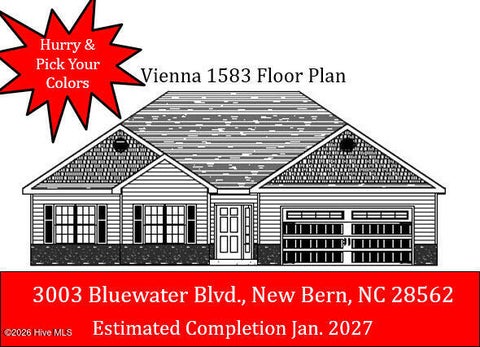 Photo of 3003 Bluewater Boulevard, New Bern, NC 28562 (MLS # 100599078)
