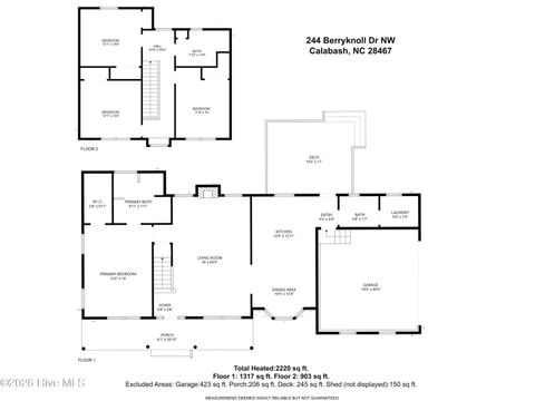 Tiny photo for 244 Berryknoll Drive NW, Calabash, NC 28467 (MLS # 100550661)