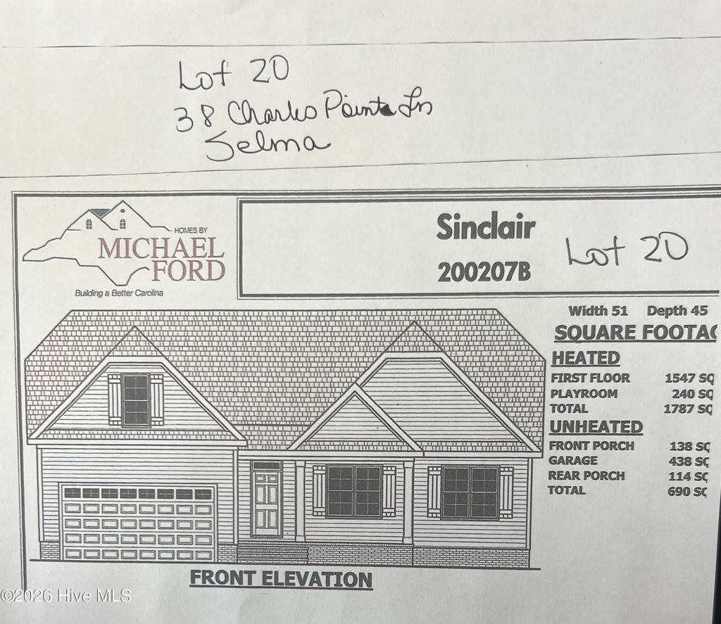 Photo of 38 Charles Point Lane, Selma, NC 27576 (MLS # 100550970)