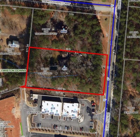 Vacant Land For Sale - 415 Lewiston Road<br/> Columbia County, Grovetown, GA 30813
