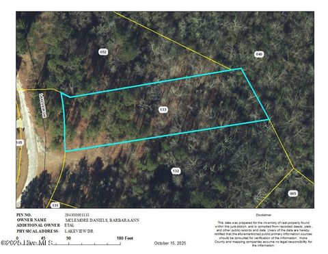 Vacant Land For Sale - 133 Lakeview Drive<br/> Hoke County, Red Springs, NC 28377
