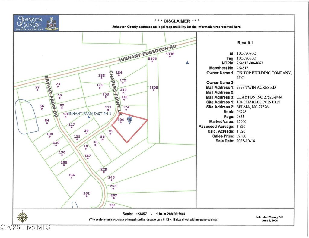 Photo of 104 Charles Point Lane, Selma, NC 27576 (MLS # 100579061)