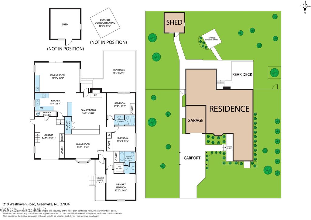Photo of 210 Westhaven Road, Greenville, NC 27834 (MLS # 100540107)