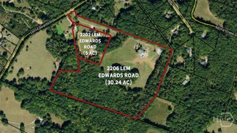 Vacant Land For Sale - 2202/2206 Lem Edwards Road<br/> Colbert, GA 30628