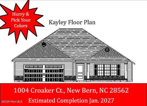 Photo of 1004 Croaker Court, New Bern, NC 28562 (MLS # 100594267)