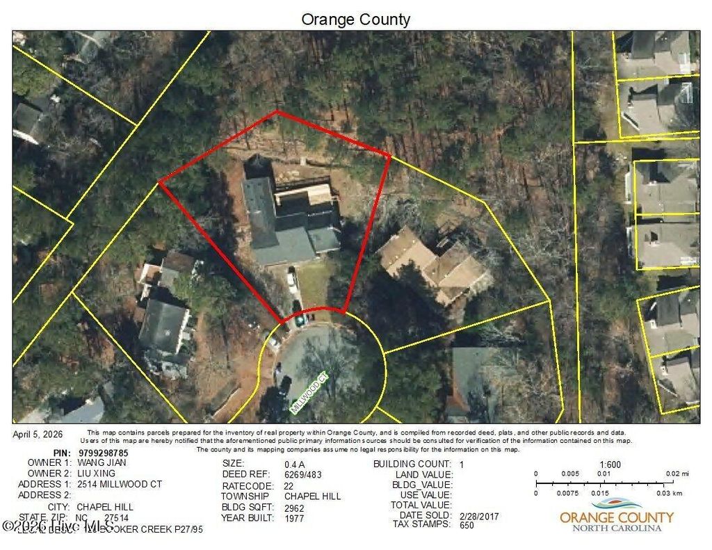 Photo of 2514 Millwood Court, Chapel Hill, NC 27514 (MLS # 100565091)