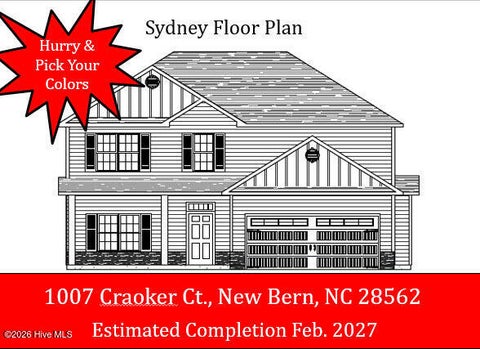Homes For Sale - 1007 Croaker Court<br/> Craven County, New Bern, NC 28562