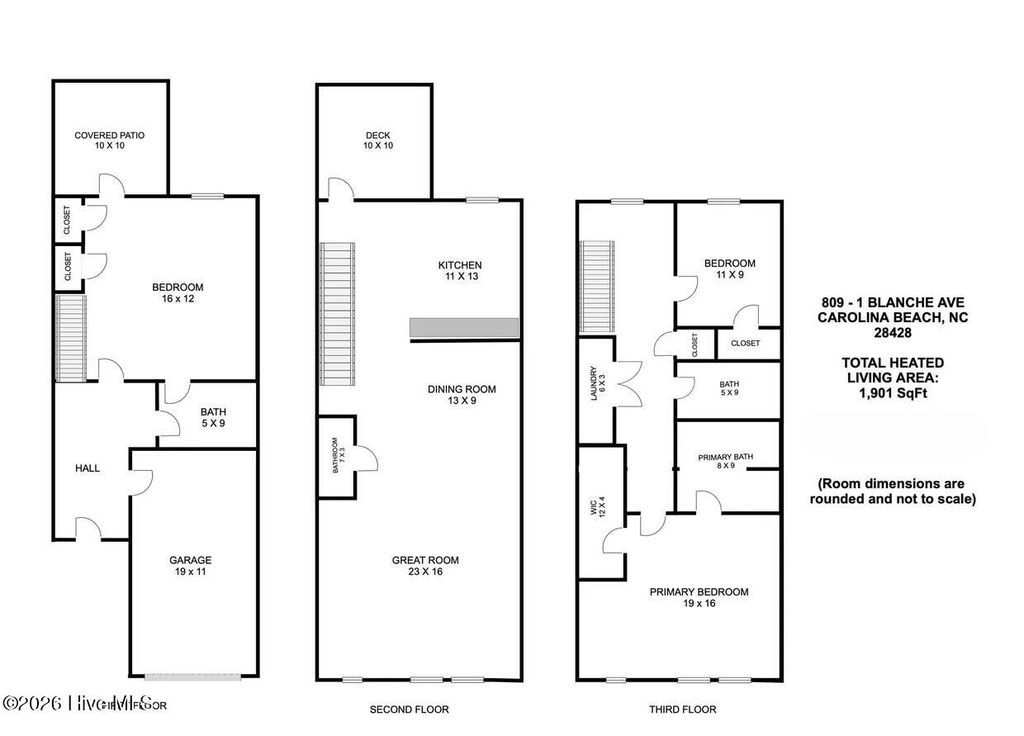 Photo of 809 Blanche Avenue #Unit 1, Carolina Beach, NC 28428 (MLS # 100563470)