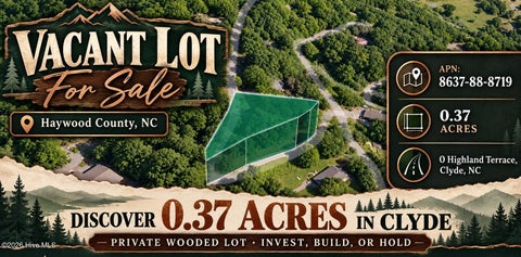 Vacant Land For Sale - Highland Terrace<br/> Haywood County, Clyde, NC 28721