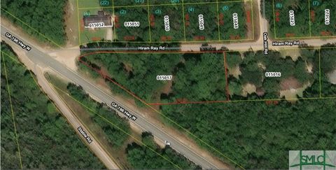 Vacant Land For Sale - 24 Hiram Ray Road<br/> Liberty County, Hinesville, GA 31313