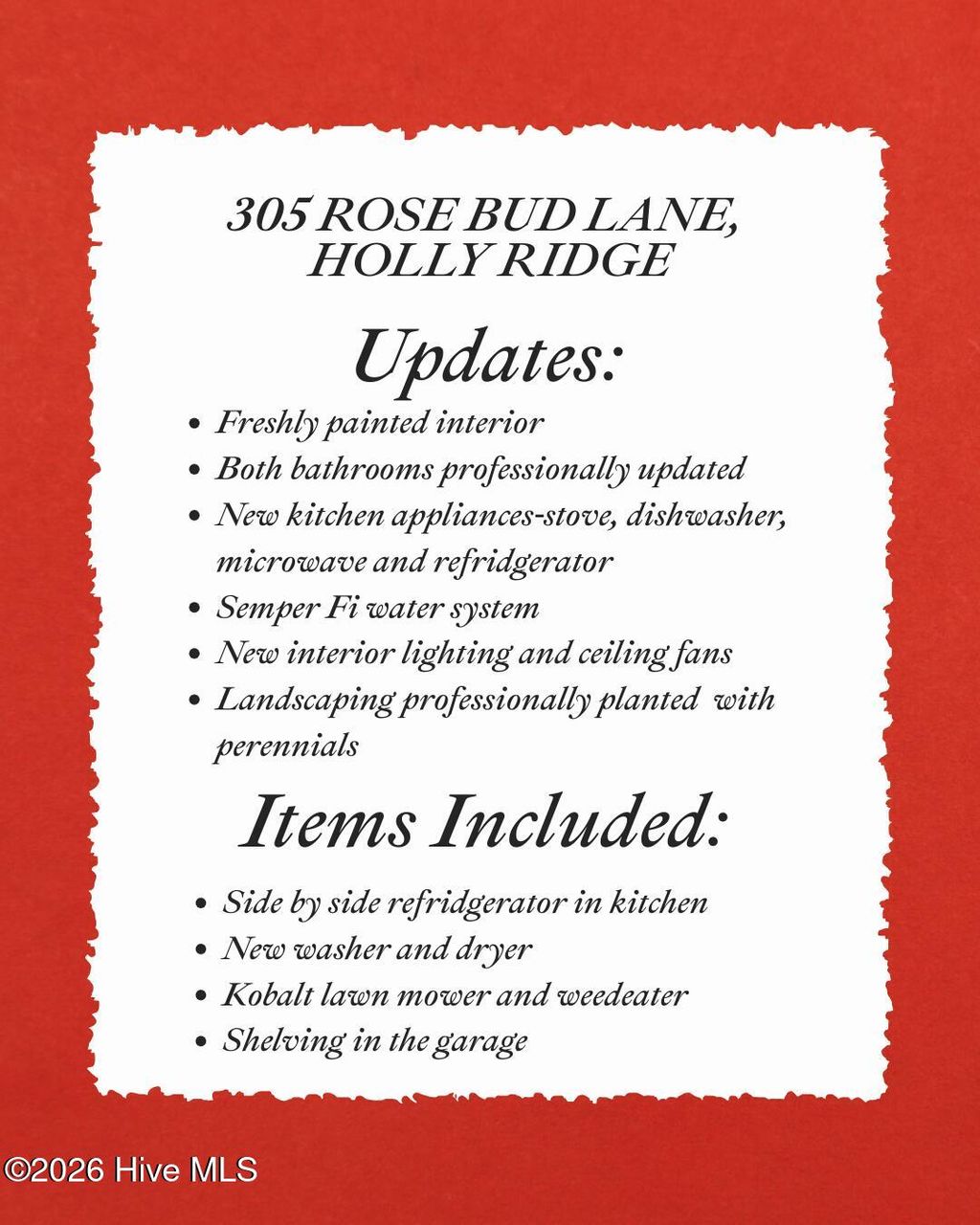 Photo of 305 Rose Bud Lane, Holly Ridge, NC 28445 (MLS # 100550562)