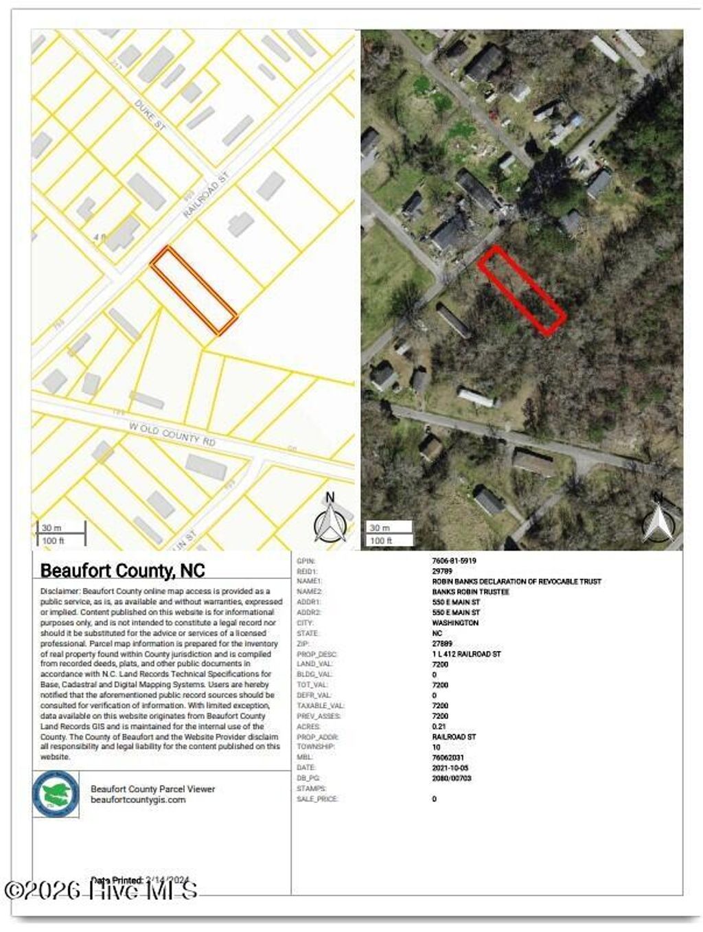 Photo of 414 Railroad Street, Belhaven, NC 27810 (MLS # 100567431)