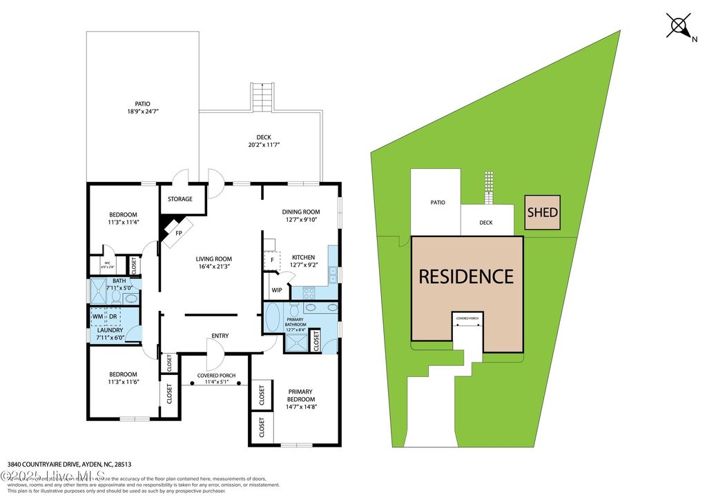 Photo of 3840 Countryaire Drive, Ayden, NC 28513 (MLS # 100565393)