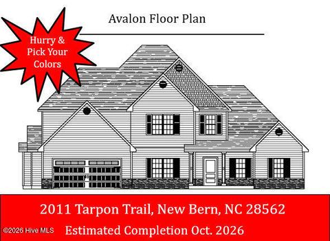 Homes For Sale - 2011 Tarpon Trail<br/> Craven County, New Bern, NC 28562