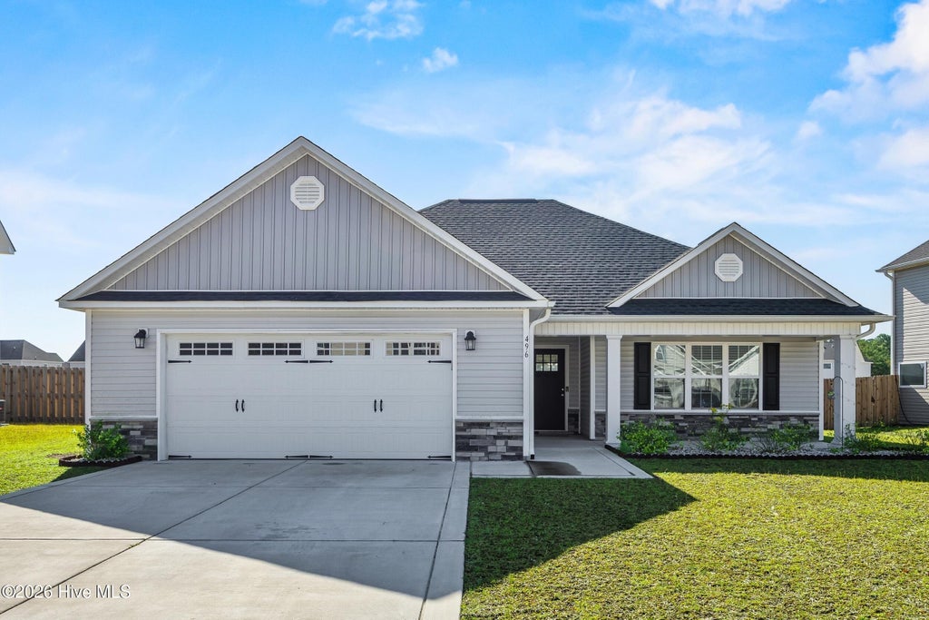 Photo of 496 Pebble Shore Drive, Sneads Ferry, NC 28460 (MLS # 100610602)
