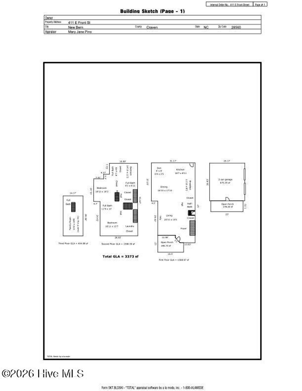 Photo of 411 E Front Street, New Bern, NC (MLS # 100573110)