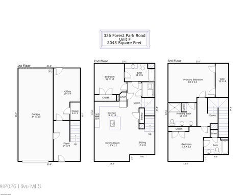 Townhouse For Sale - 326 Forest Park Road #F<br/> Wilmington, NC 28409