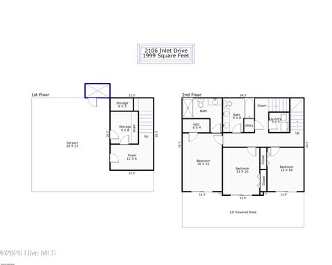 Tiny photo for 2106 Inlet Avenue, Topsail Beach, NC 28445 (MLS # 100559772)