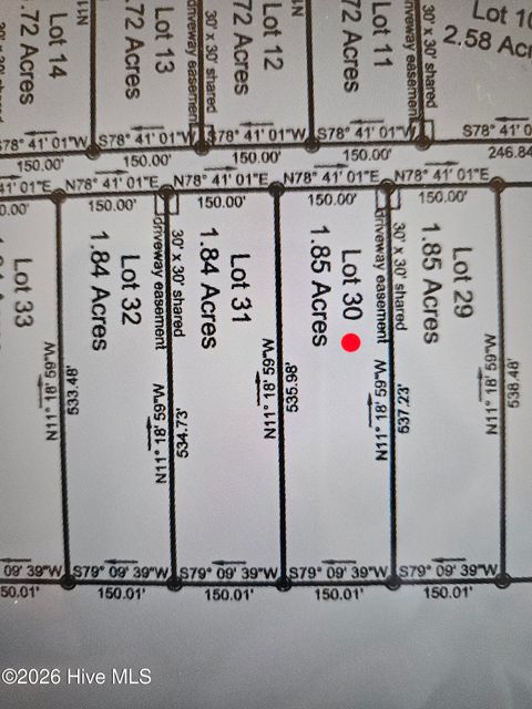 Vacant Land For Sale - LOT 30 Stuarts Mill Road<br/> Fairmont, NC 28340