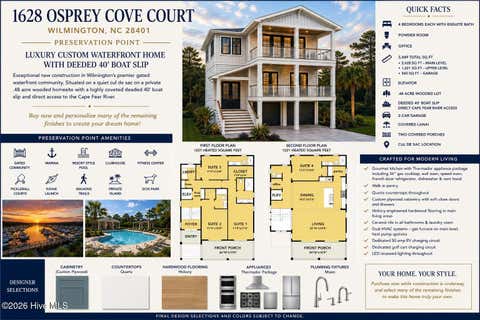 Homes For Sale - 1628 Osprey Cove Court<br/> New Hanover County, Wilmington, NC 28401