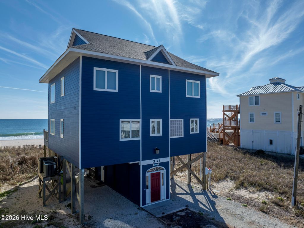 Photo of 338 Sea Shore Drive, North Topsail Beach, NC 28460 (MLS # 100574674)