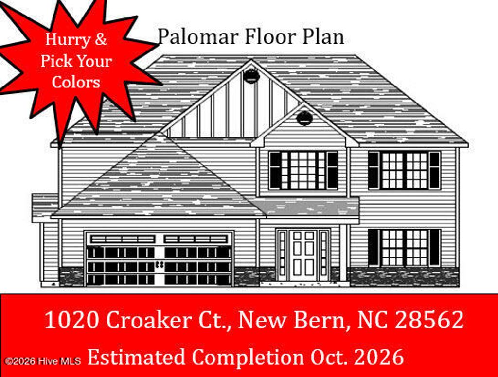 Photo of 1020 Croaker Court, New Bern, NC 28562 (MLS # 100573769)