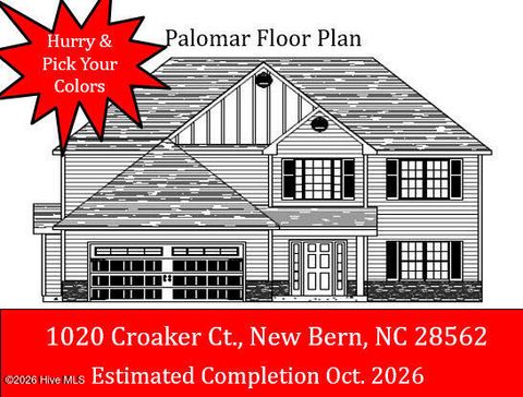 Photo of 1020 Croaker Court, New Bern, NC 28562 (MLS # 100573769)