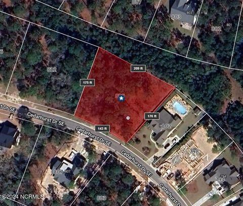 Vacant Land For Sale - 806 Cedarhurst Drive<br/> Bolivia, NC 28422