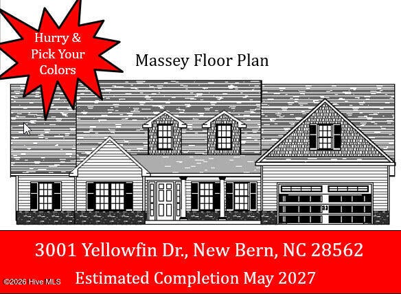 Photo of 3001 Yellowfin Drive, New Bern, NC 28562 (MLS # 100610388)