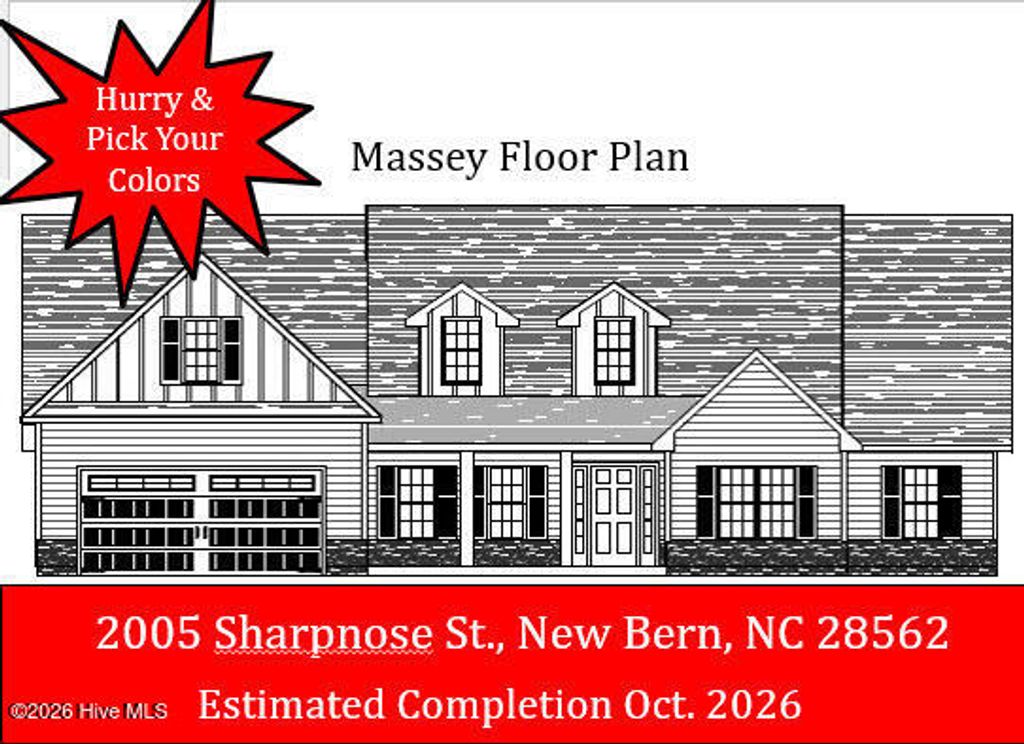 Photo of 2005 Sharpnose Street, New Bern, NC 28562 (MLS # 100566176)