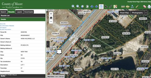 Vacant Land For Sale - 5125 Us 1 Highway<br/> Vass, NC 28394