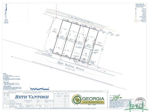 Vacant Land For Sale - 758 E Bolton Street<br/> Chatham County, Savannah, GA 31401