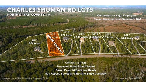 Vacant Land For Sale - LOT 7 Charles Shuman Road<br/> Pembroke, GA 31321