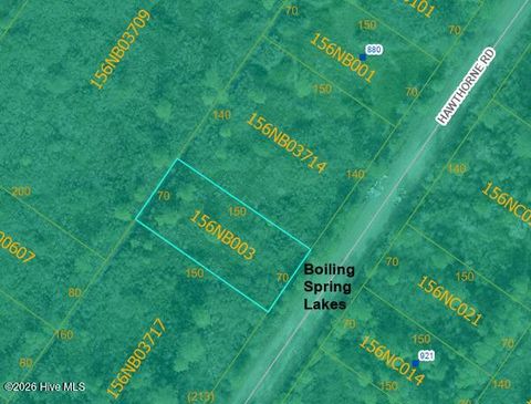 Tiny photo for 0 Hawthorne Road, Boiling Spring Lakes, NC 28461 (MLS # 100571465)