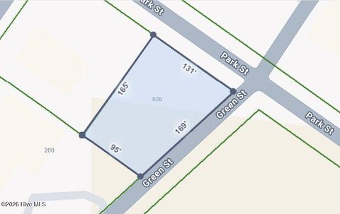 Vacant Land For Sale - 806 Park Street<br/> Martin County, Williamston, NC 27892