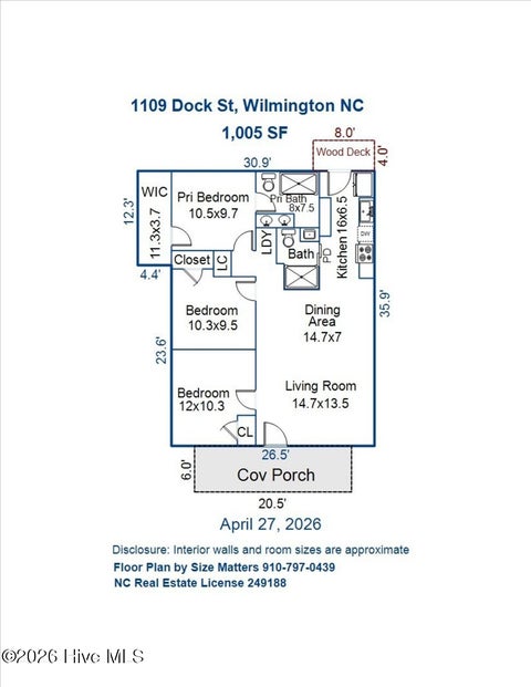 Homes For Sale - 1109 Dock Street<br/> Wilmington, NC 28401