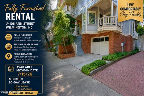 Townhouse For Rent - 106 Ann Street<br/> Wilmington, NC 28401