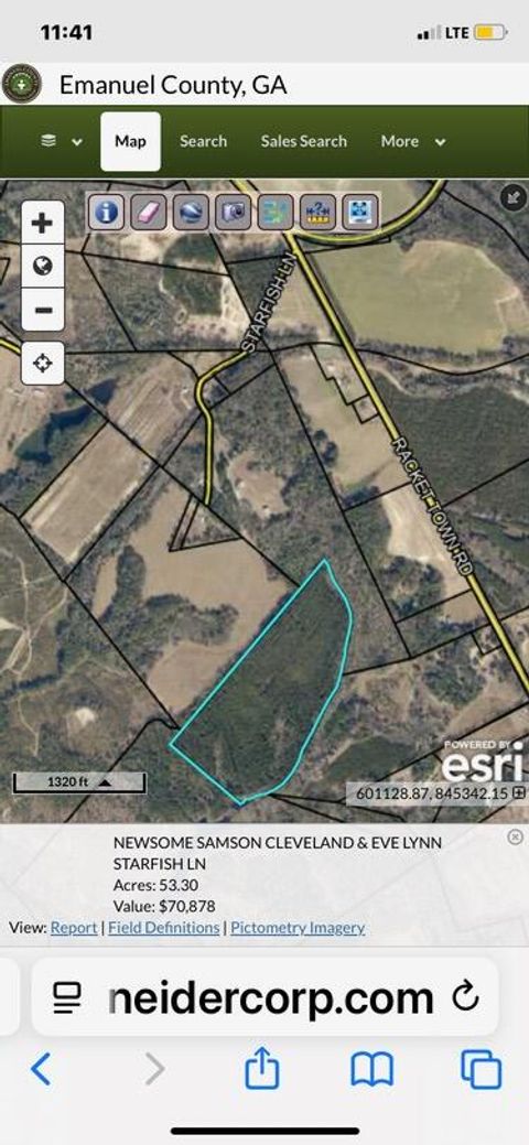 Vacant Land For Sale - Starfish Lane<br/> Lyons, GA 30436