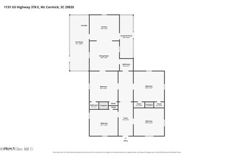 Homes For Sale - 1131 Highway 378<br/> Mccormick County, McCormick, SC 29835