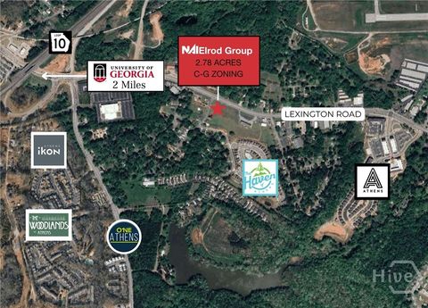 Vacant Land For Sale - 1934 Lexington Road<br/> Athens, GA 30605
